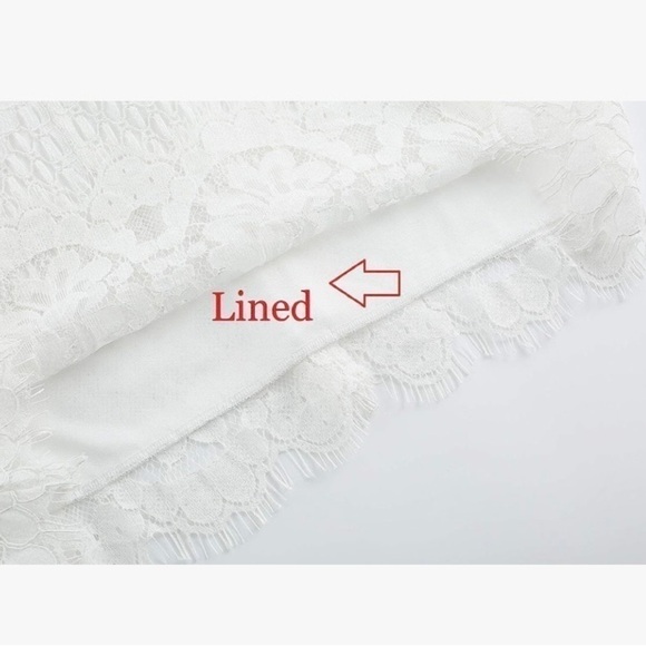 Mslg Round Neck V-Back Wedding Guest Floral Lace A Line Dress NEW - Picture 3 of 14